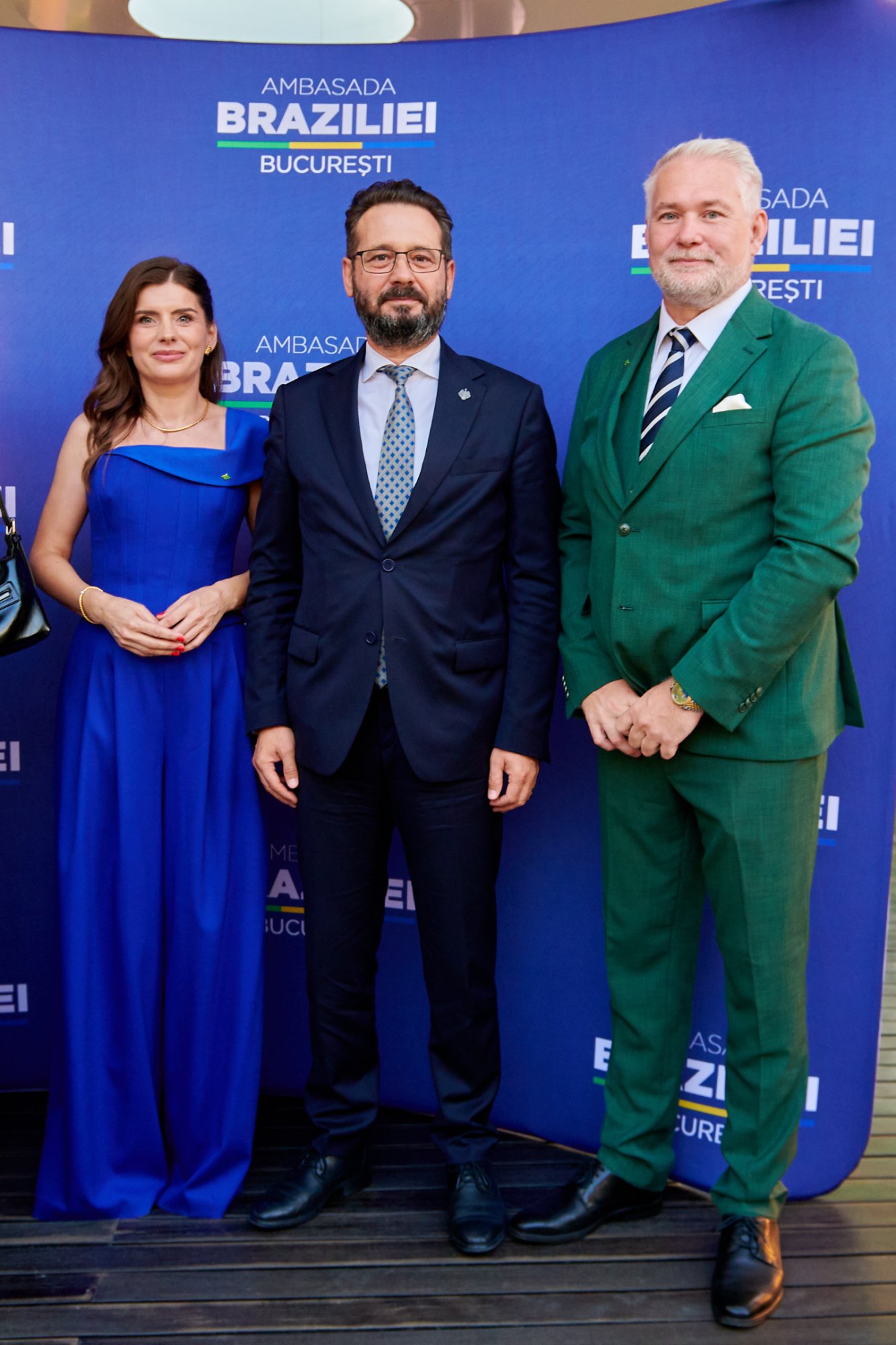 Veronica Băncilescu, President of the Brazil Chamber of Commerce, Mihai Coteț, Vice President of the Senate of Romania, and Morten Reimers, Chamber President